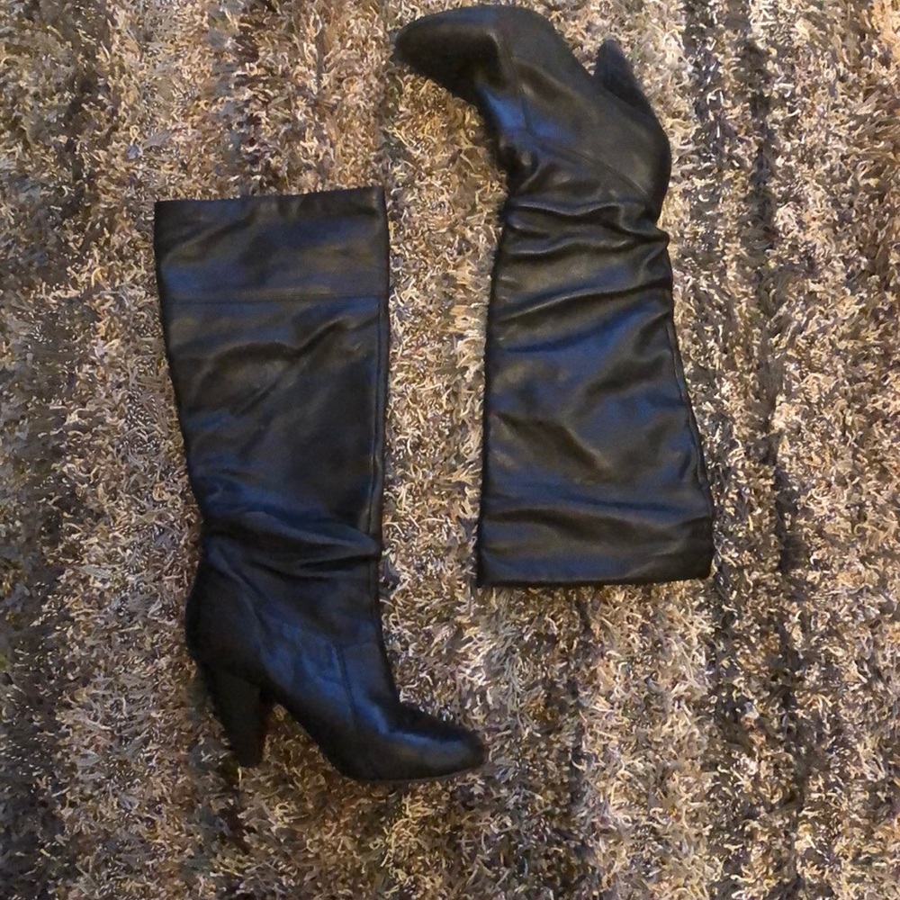 Black butter soft leather boot